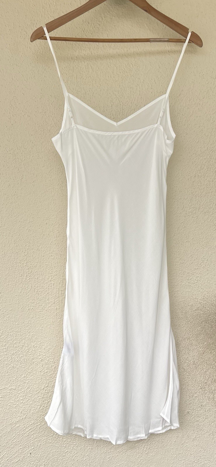 Sezane Adele Short Sleeve Embroidered Midi Dress Eyelet Collar Ecru FR 36 US 4