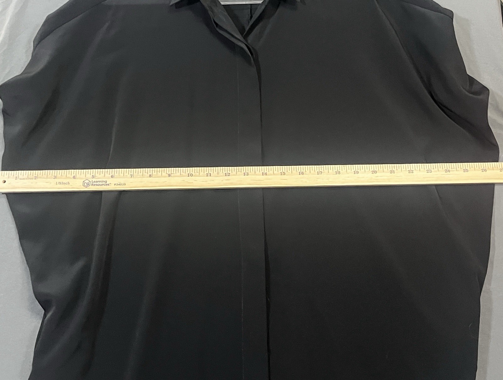 HATCH Black Oversized Button Front Blouse Shirt Dress One Size S/O Maternity