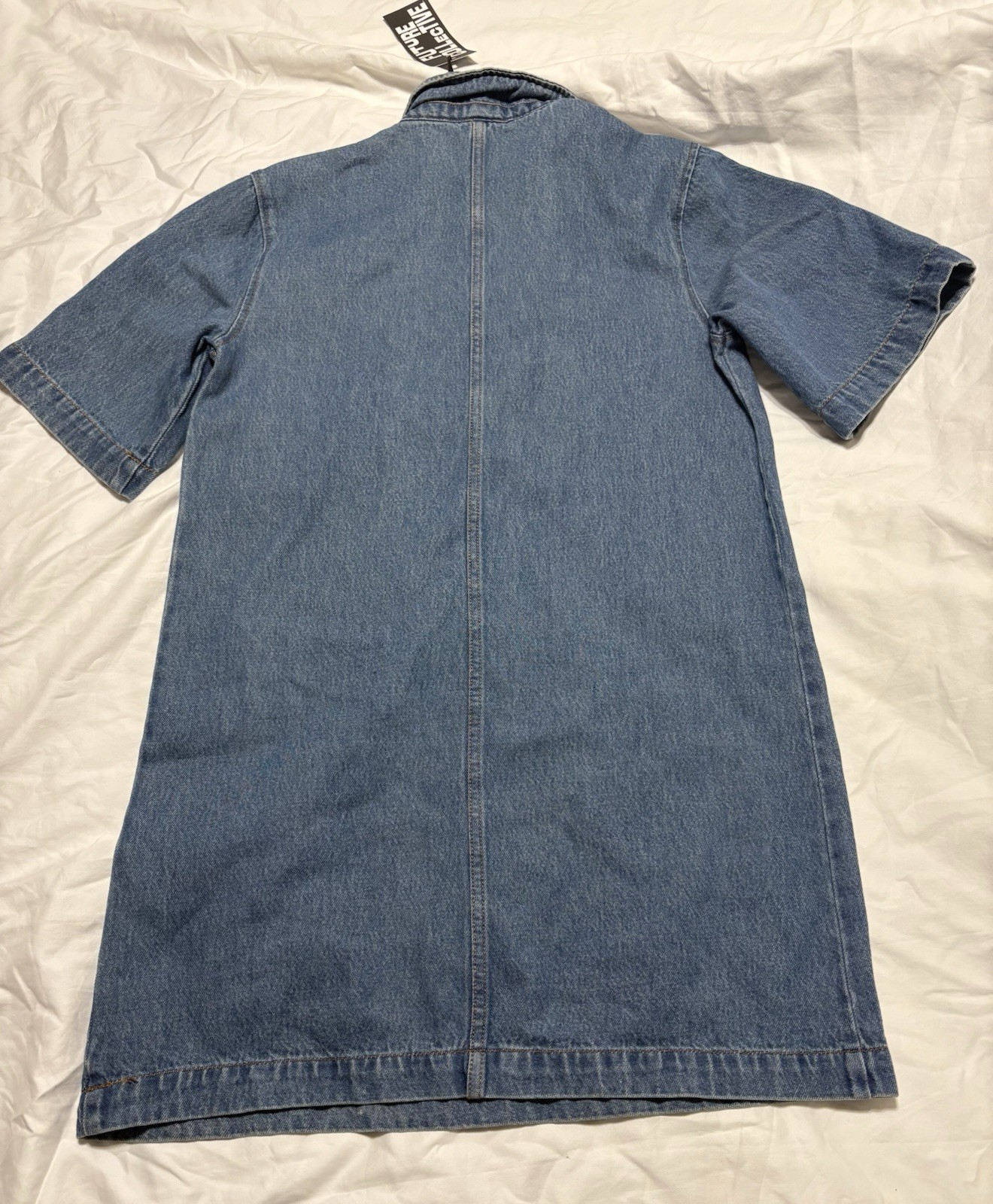 Future Collective Women’s Denim Mini Shirtdress Size Small