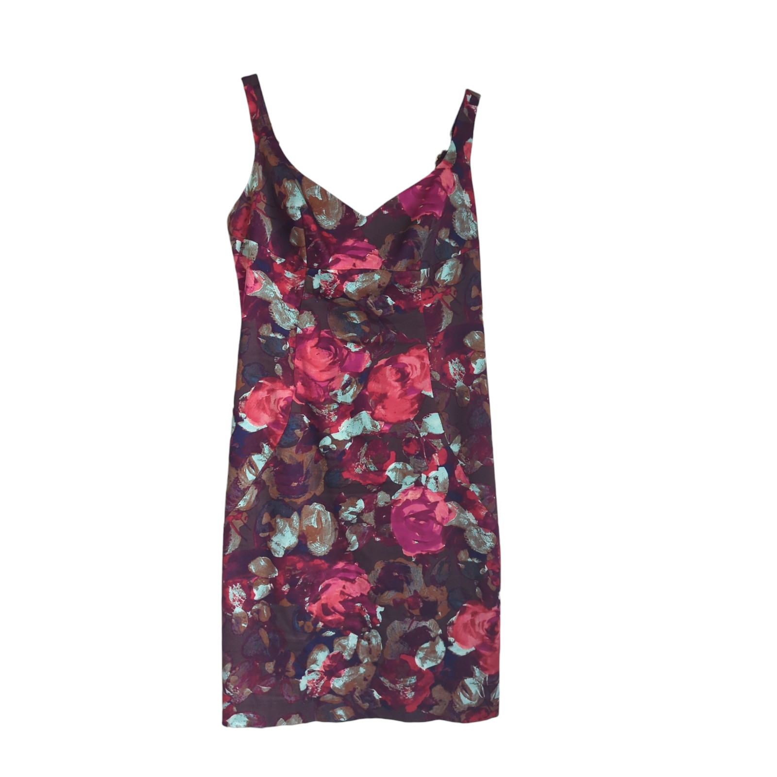 Black Halo Heston Floral Strap Sheath Dress size 8