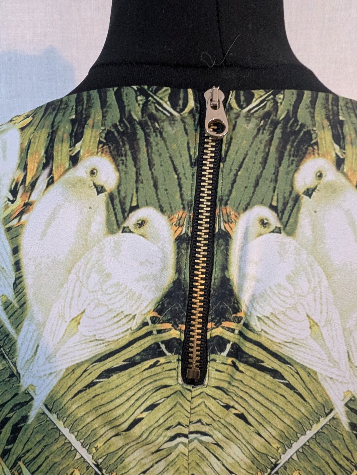 TED BAKER DONDRI Green Dove Print Shift dress uk10