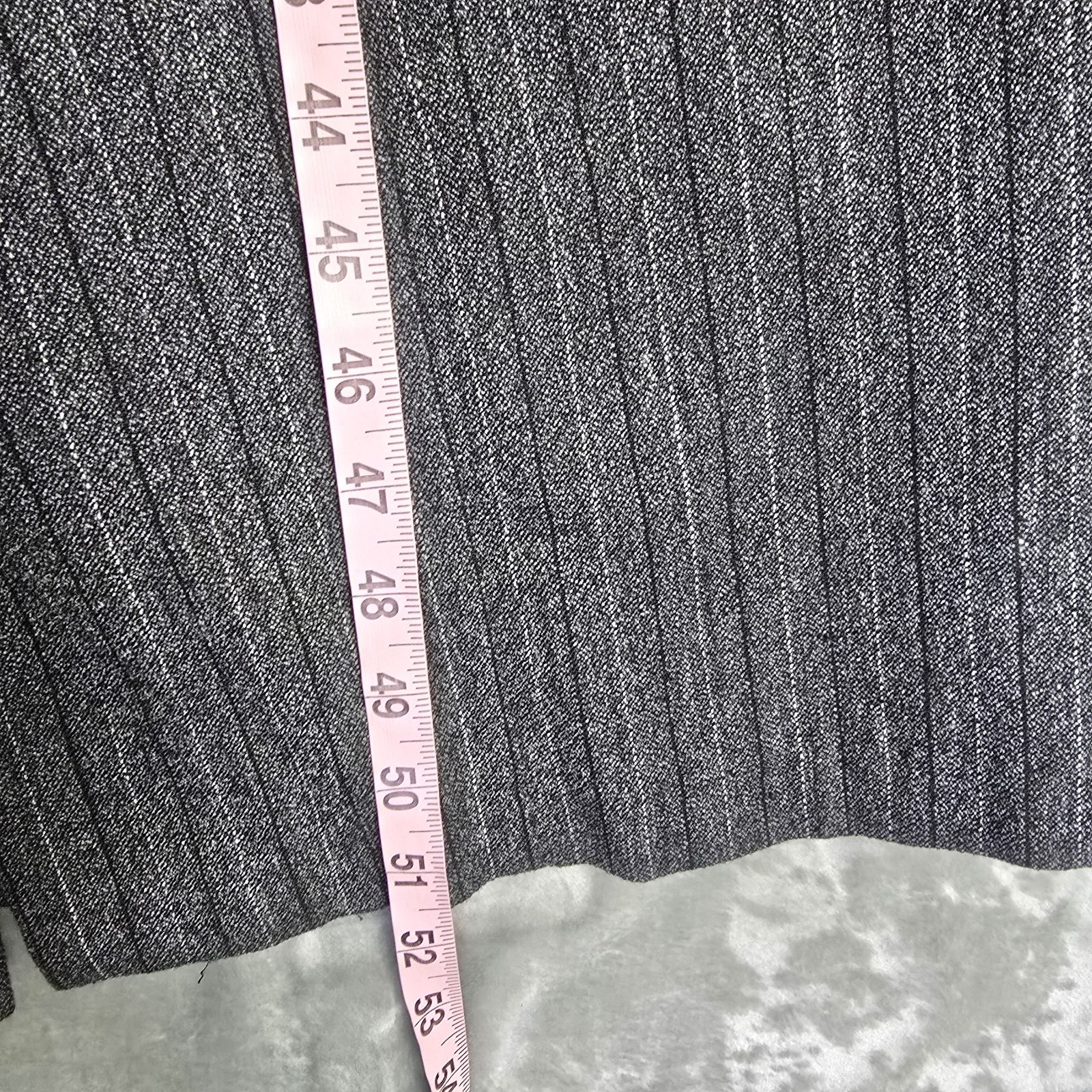 Worthington VTG Old Money Button Down Maxi Dress 10 Grey Secretary Preppy