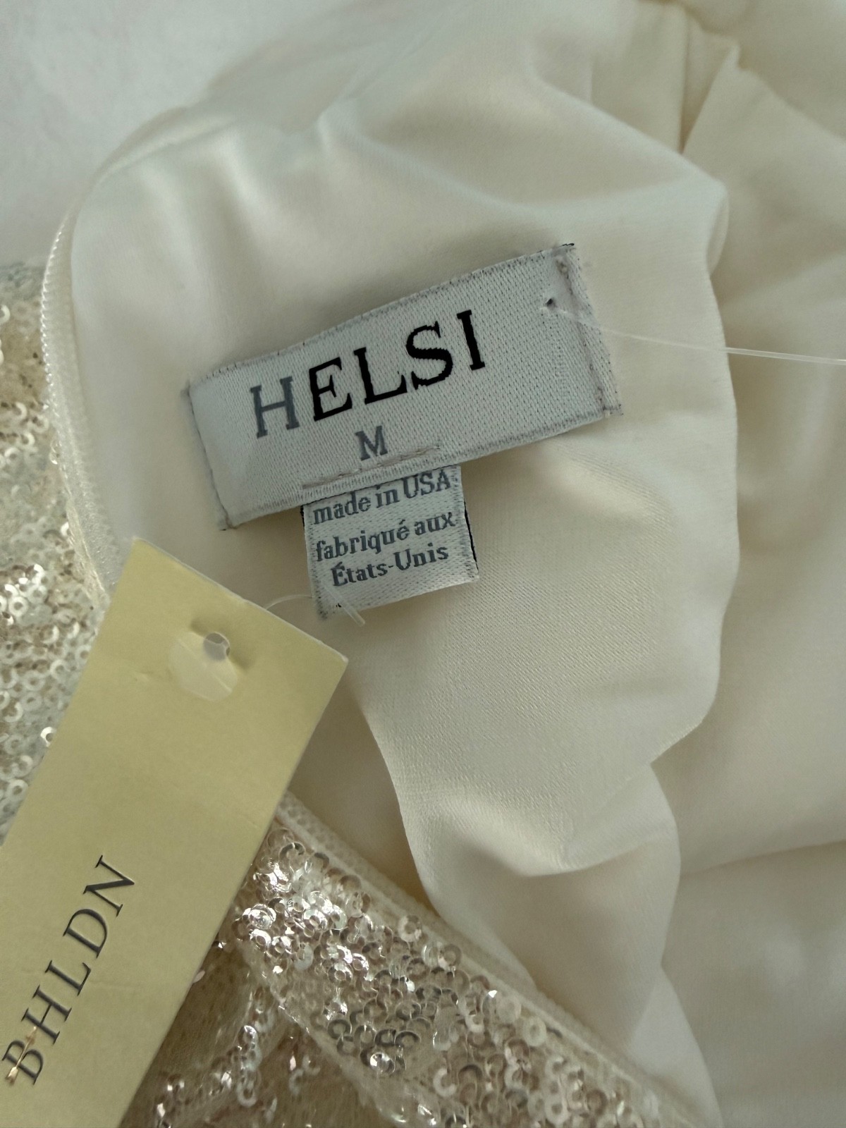 Helsi white silver dress from Anthropolgie size medium