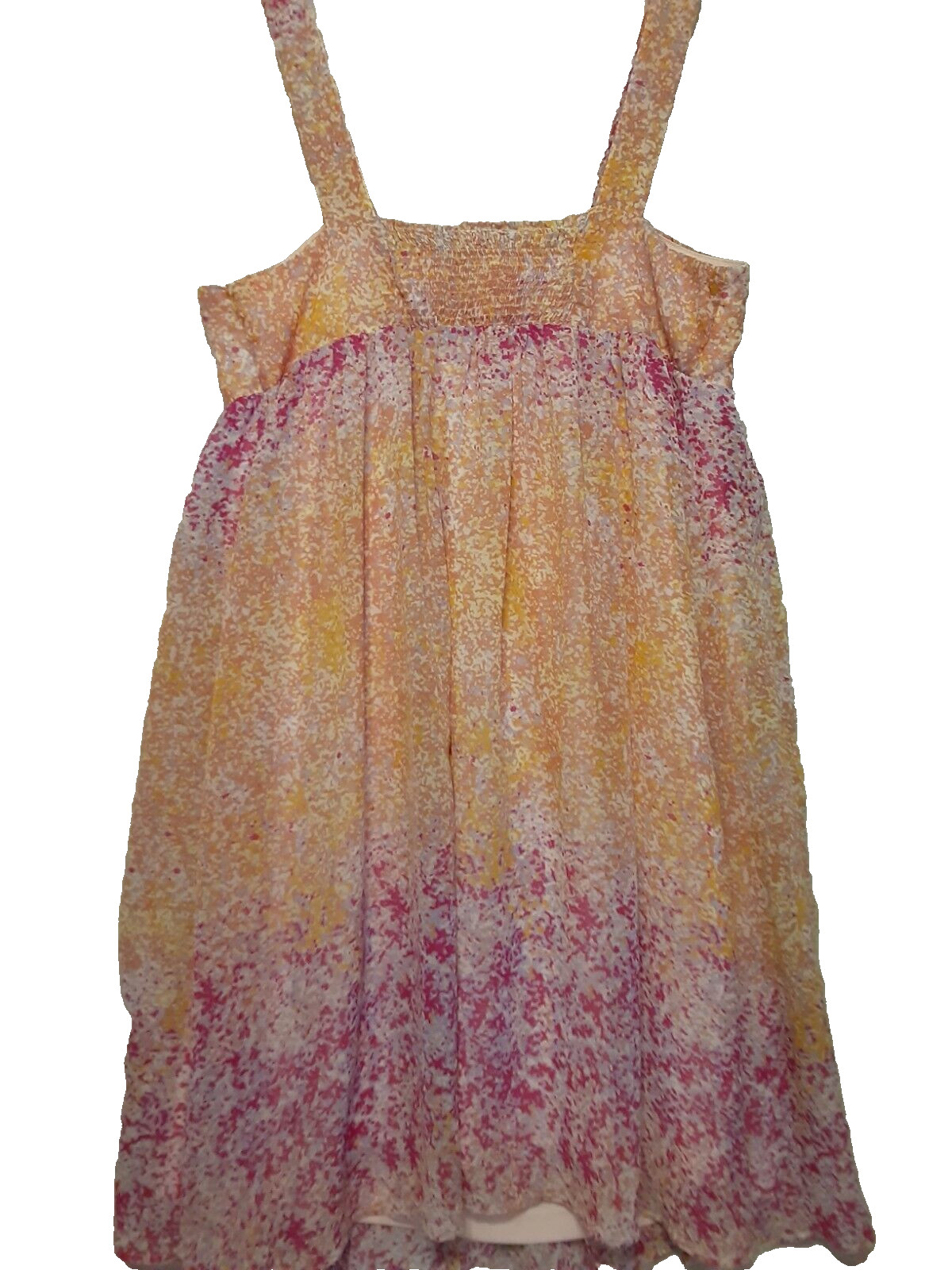 Multi Color Sundress Wide Spaghetti Straps Lined RN17730 Target Babydoll Style