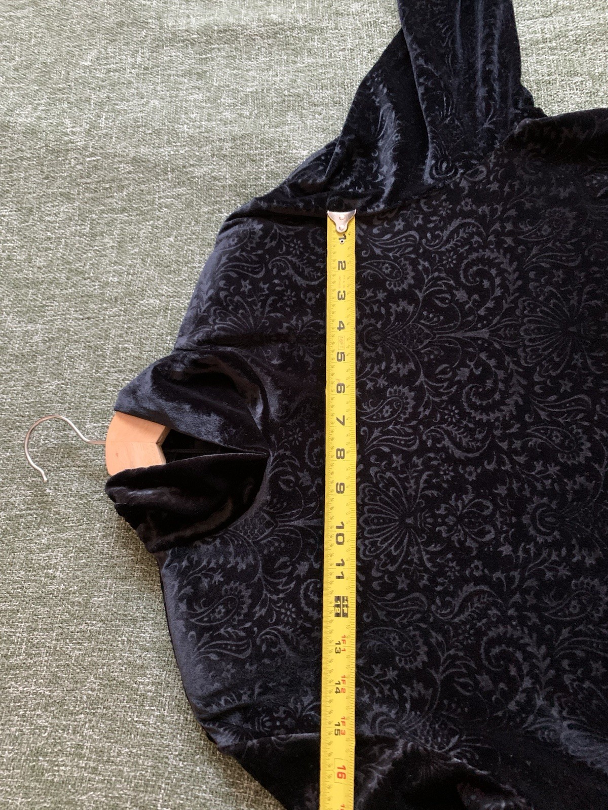 Vintage Velvet Amanda Smith Zip Shift Dress Black Long Sleeve Turtleneck Size 12