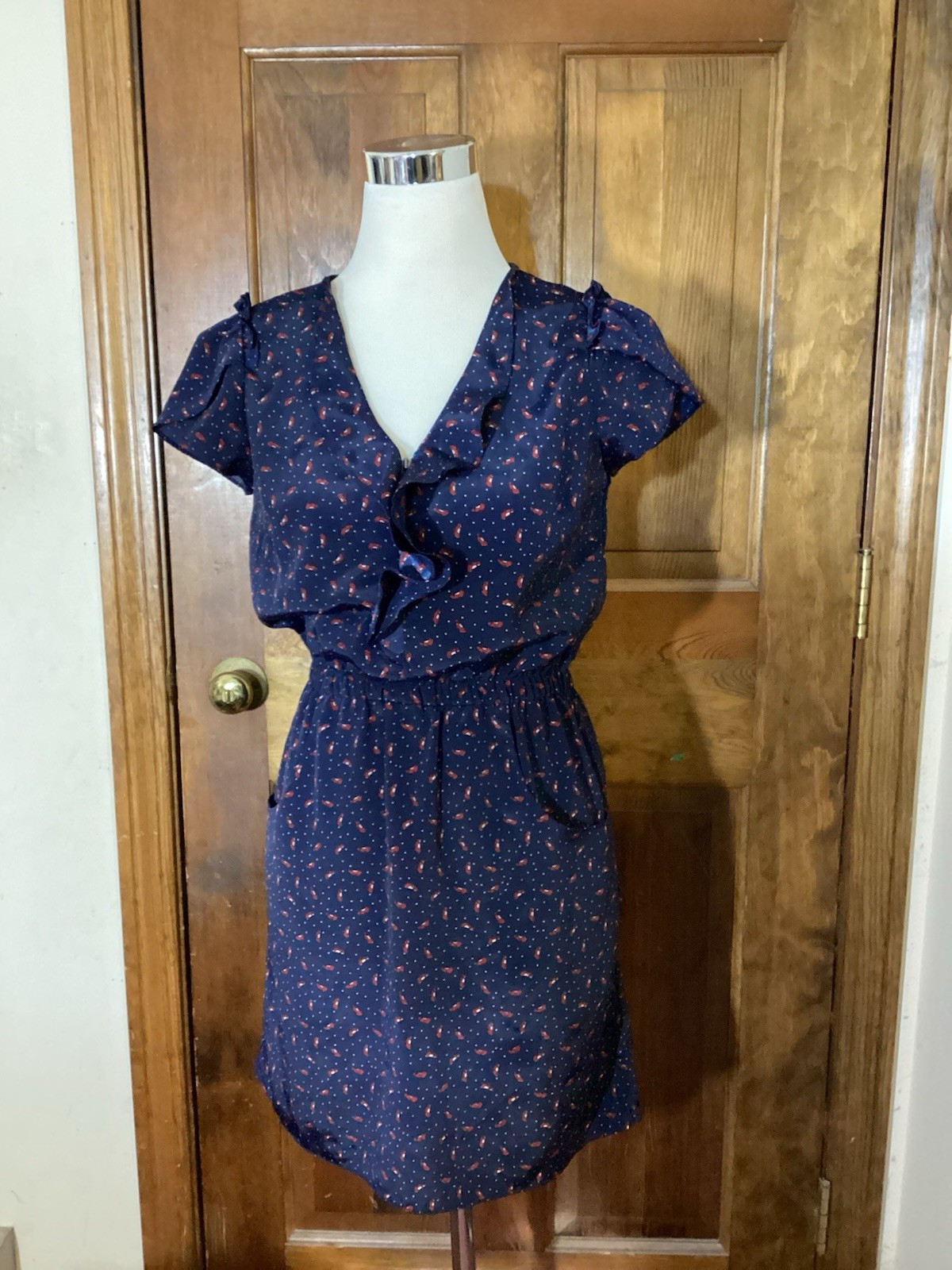 Jessica Simpson Ellington Shoe Print Dress SA ASO Elena Gilbert Small TVD