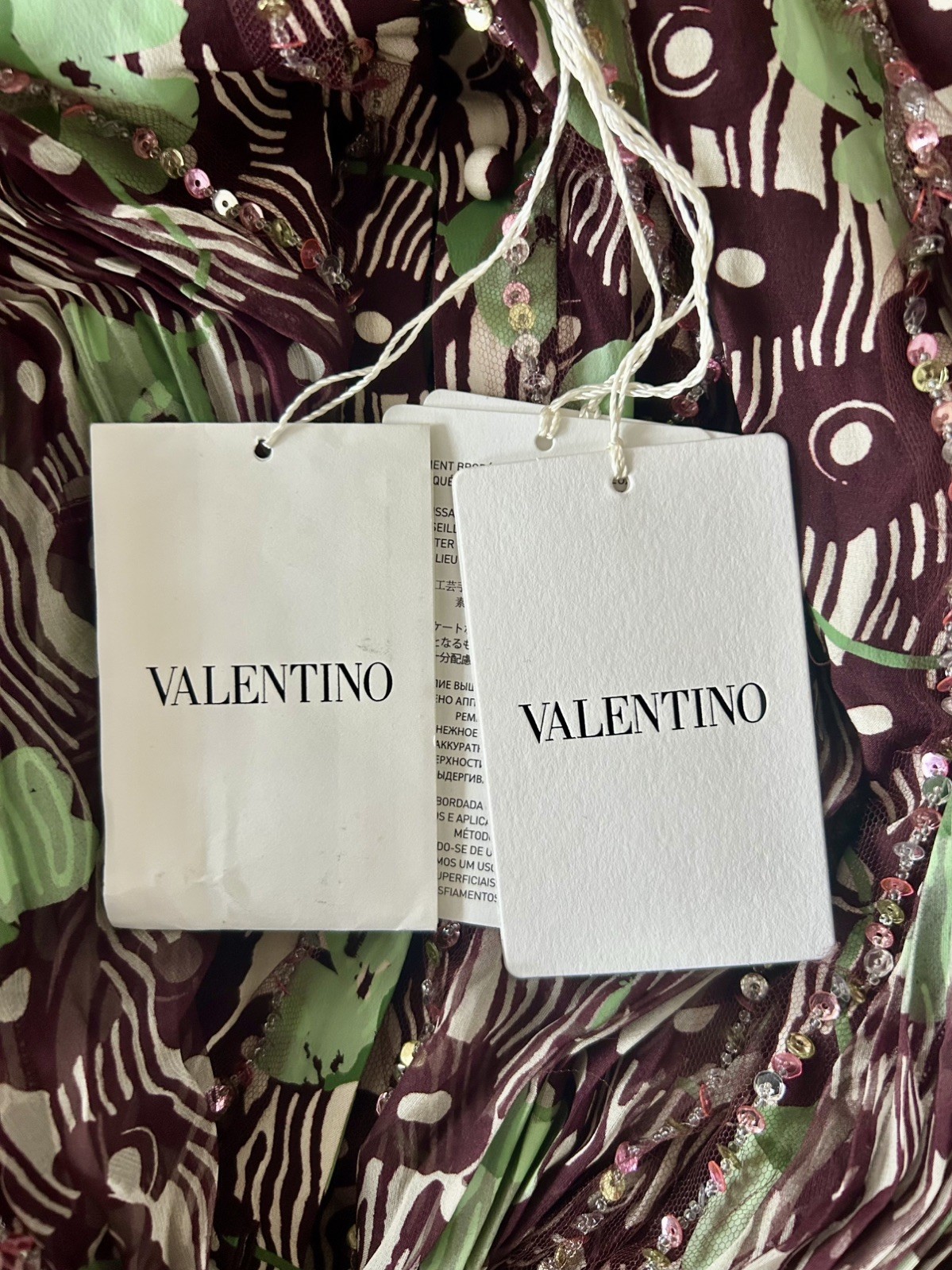 £3400 Valentino Runway PF17 Silk Floral Pleated Dress IT38 UK6 US2 NWT