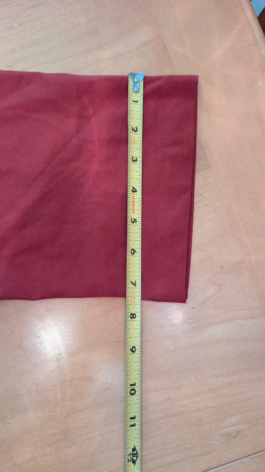 Modern Citizen Noa Organic Cotton T-Shirt Wrap Red Dress Minimalist Sz L