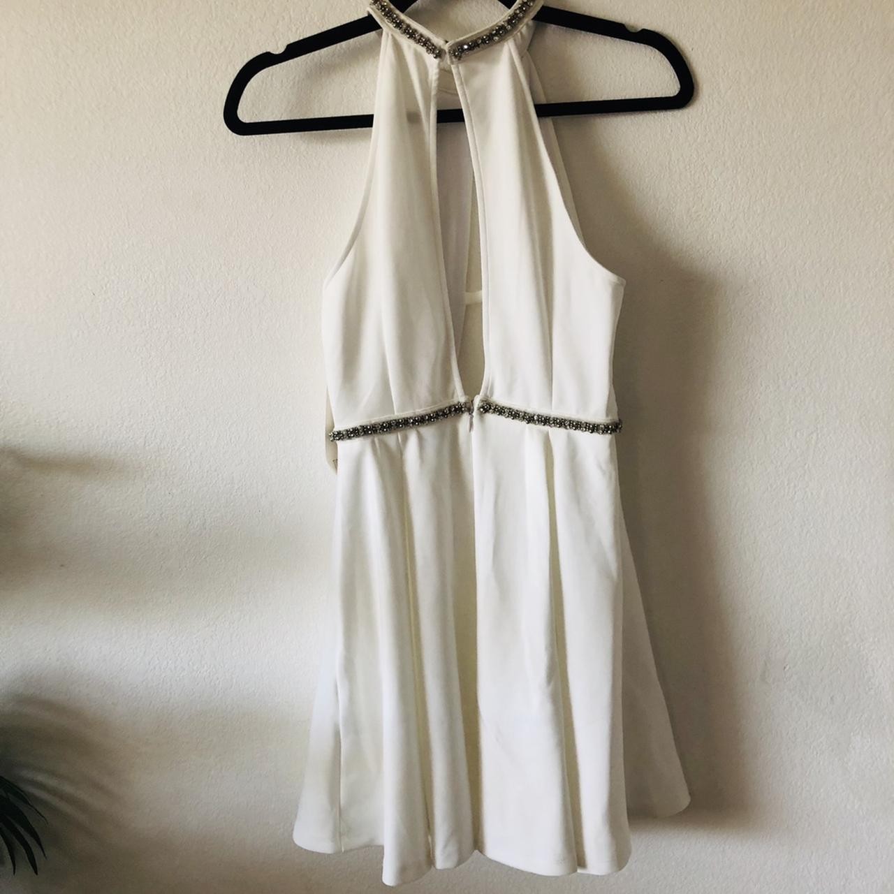 Tobi White Embellished Halter Skater Dress Size S – Used