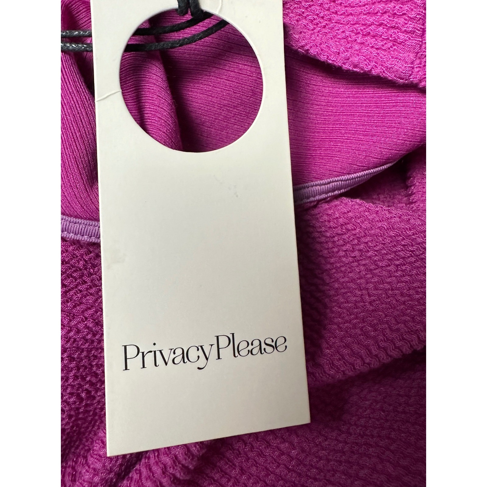 Privacy Please Midi Dress Womens M Pink Textured Knit Summer Beach Vacation NEW