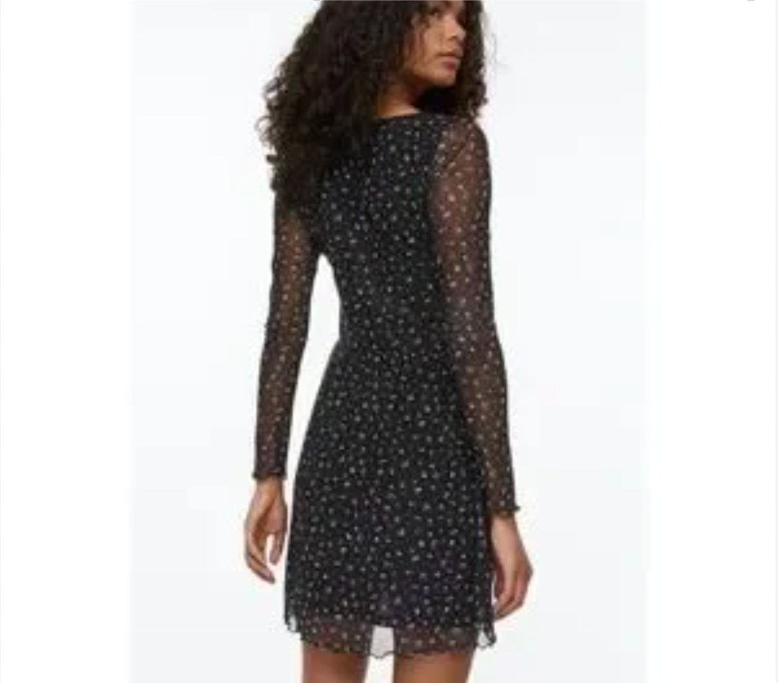Adorable floaty floral mesh dress! XS