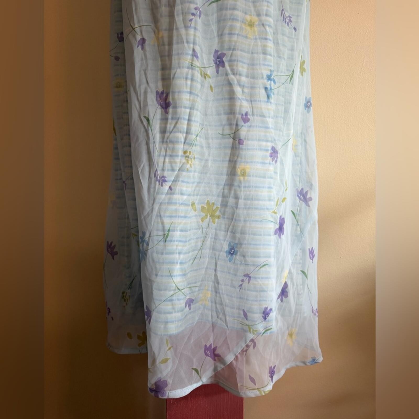 My Michelle Light Blue Floral Sleeveless Maxi Dress