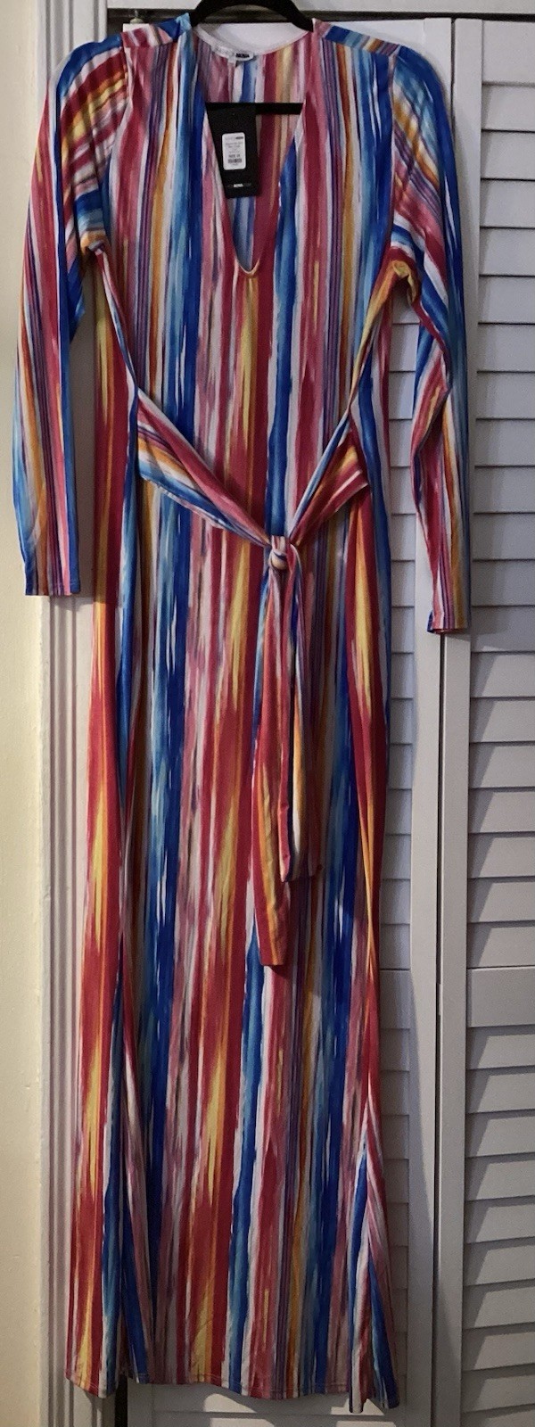 Fashion Nova Women’s Multicolor Mind Of My Own Maxi Dress 2X NWT
