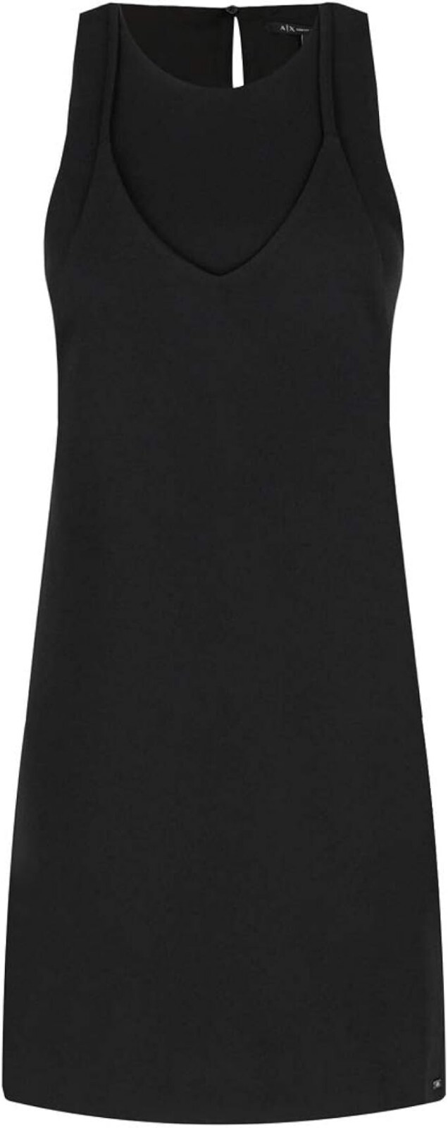 A|X Armani Exchange Women’s, Cut-Out Layered Tank Dress, Black, 6