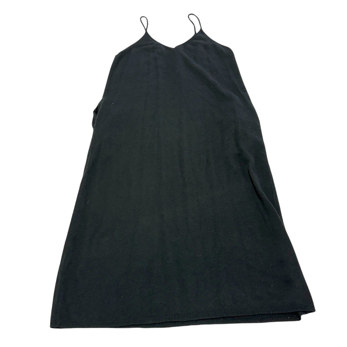 MOD REF Dress Women Small Black Mini Knit V Neck Minimalist Essential
