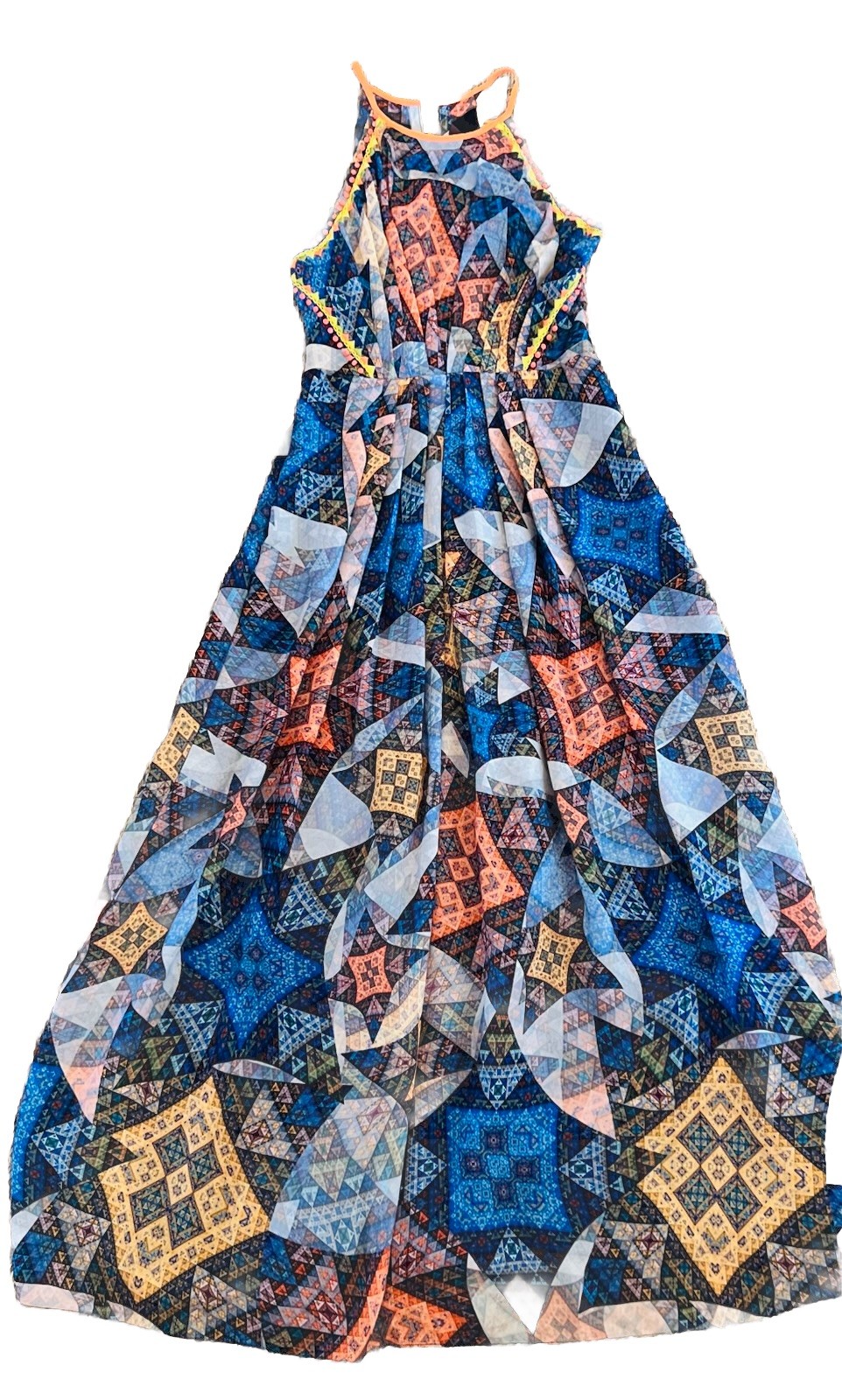 Ranna Gill CONDESA STUDDED PRISM Maxi Dress ANTHROPOLOGIE NEW Sz M