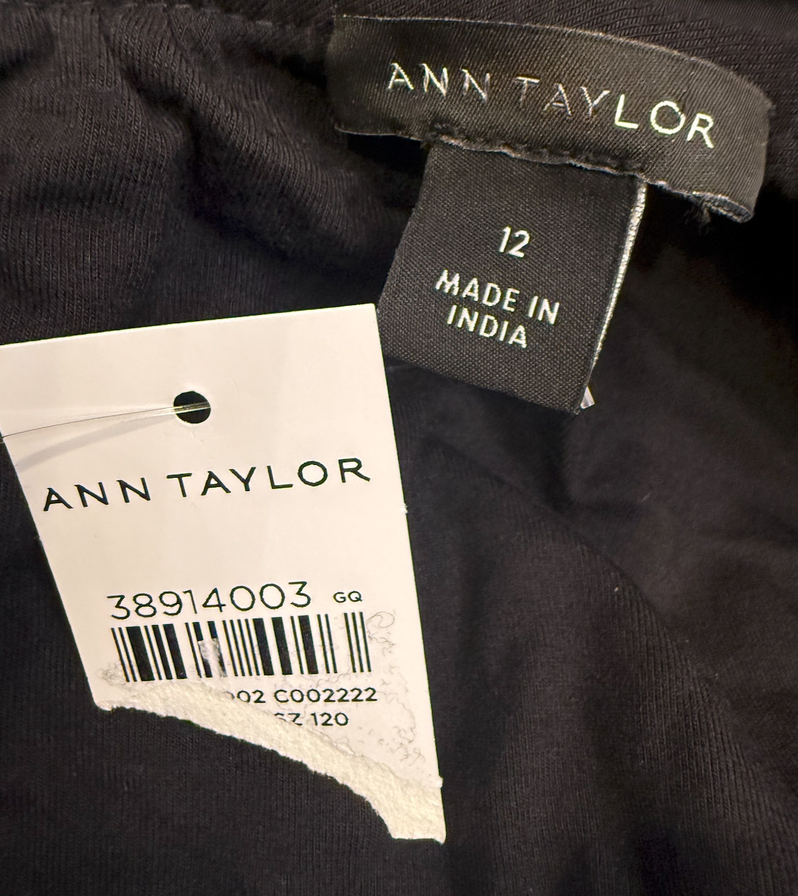 NWT ANN TAYLOR BLACK PETITE RUFFLE COLLAR MAXI FLARE DRESS SZ 12