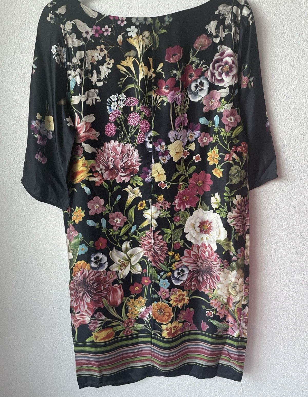 NWT’s $138 MODA SETA – ITALY Silk Blend Floral Dress Size Medium