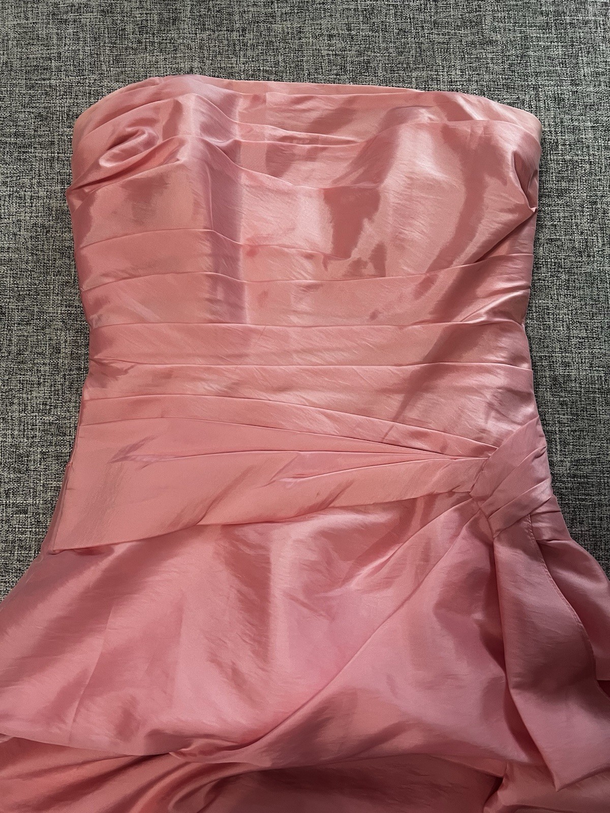 Pink Strapless Prom Dress B2 by B Darlin Size 8 Satin Formal Dress