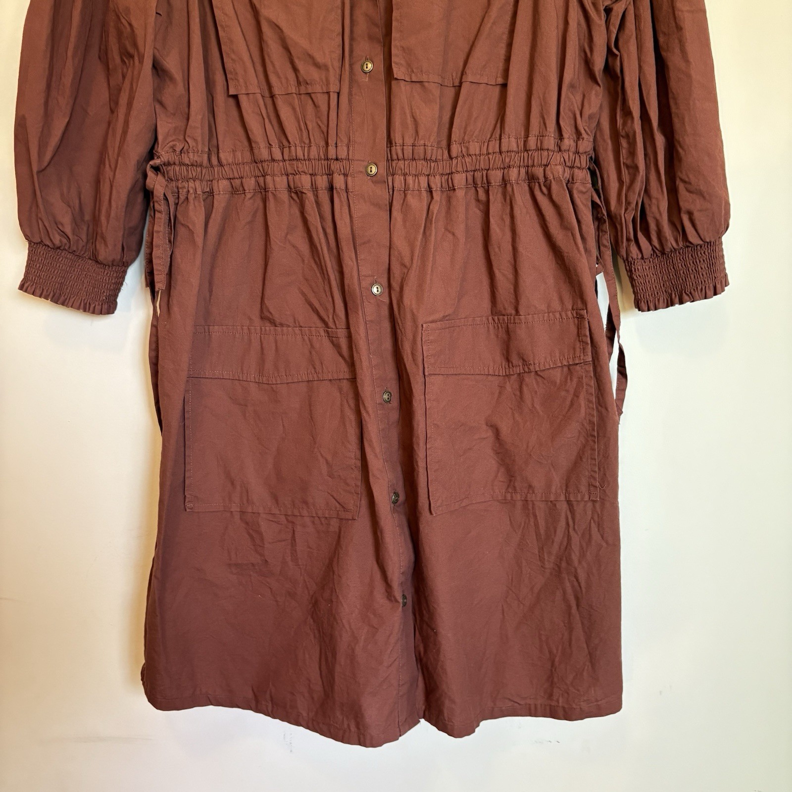 The Normal brand Avery Utility Dress in Espresso XL