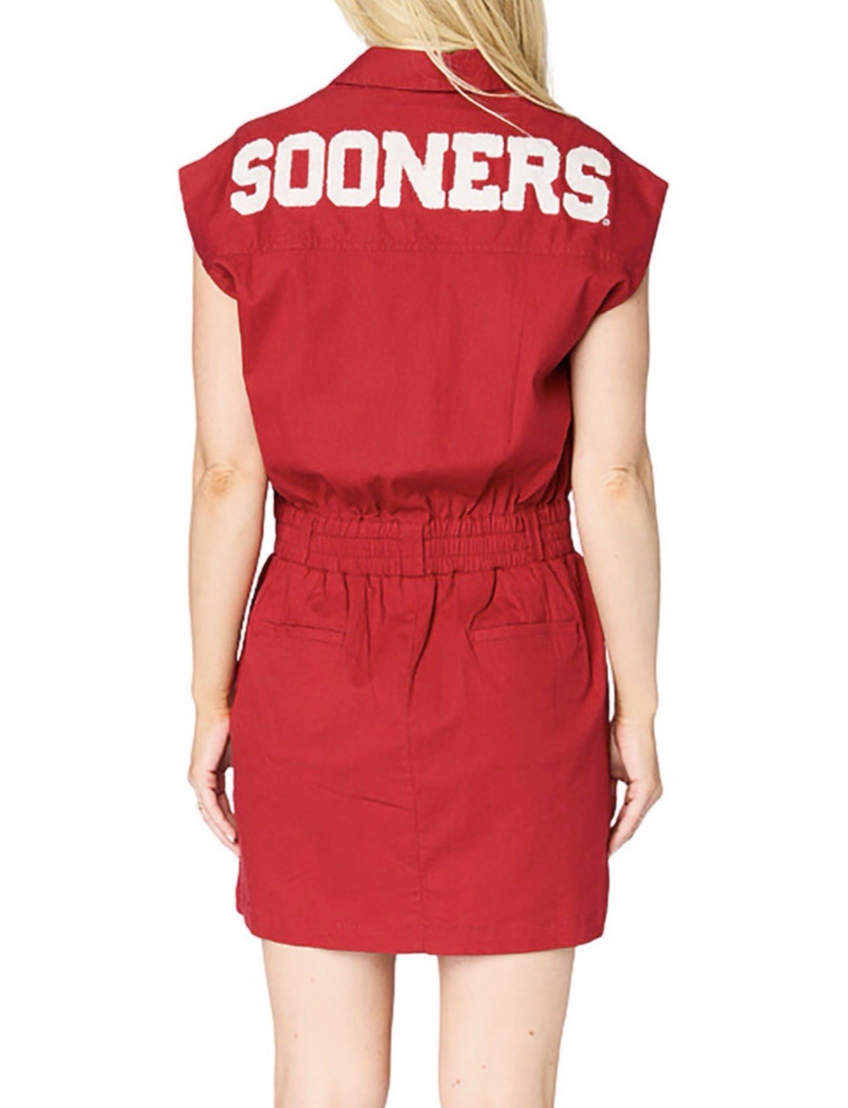 Stewart Simmons Oklahoma Sooners Varsity Dress Crimson Size Large Sleeveless