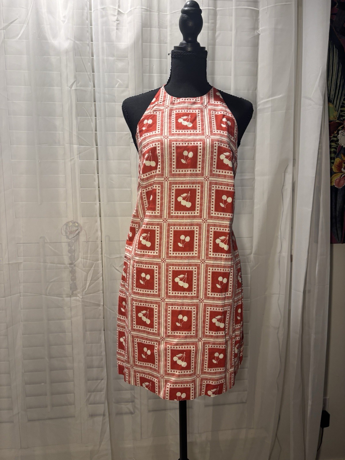 Abercrombie & Fit g Red & White Cherry CottonDress, Size S