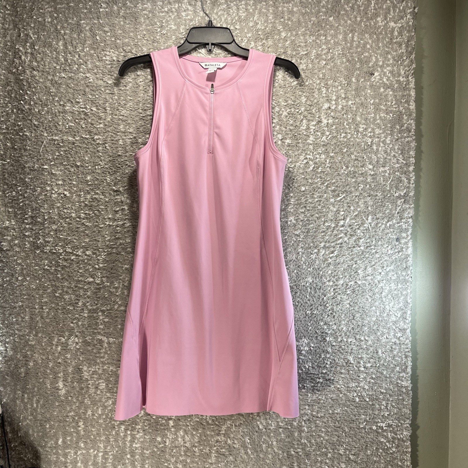 Athleta Ace Tennis Dress Women’s M Pink Sleeveless Preppy Sporty