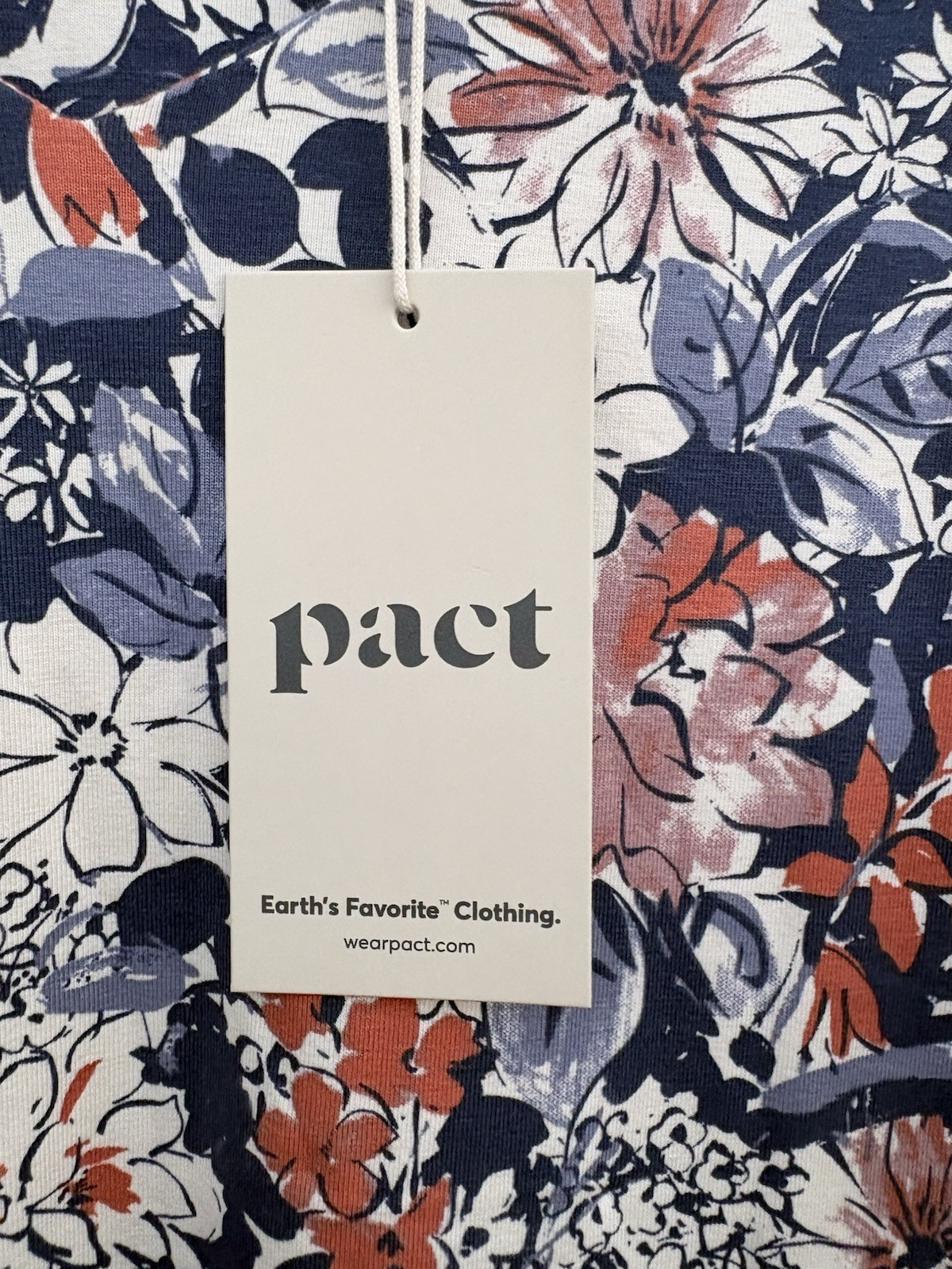 NWT Pact Midi Party Dress Small Autumn Cosmos Floral Fit & Flare Pockets V-Neck