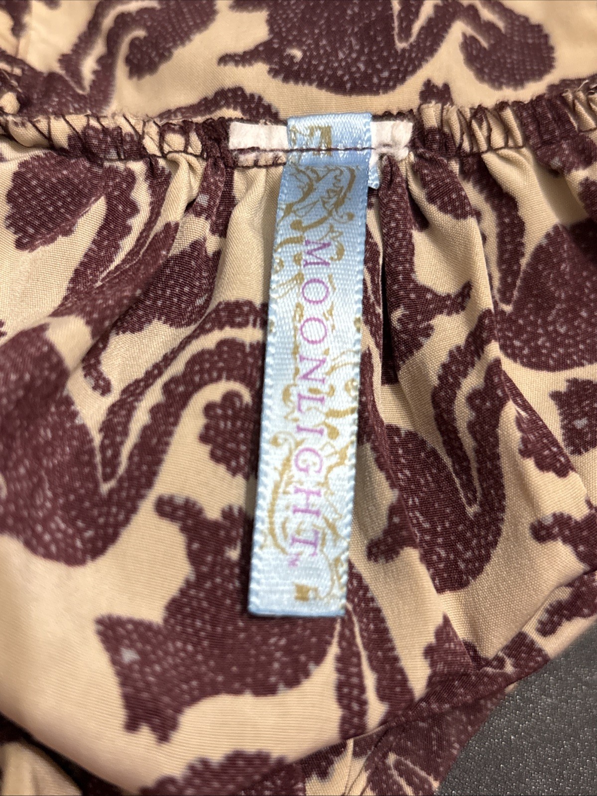 MOONLIGHT Printed Spaghetti Strap Ruffle Neck Detail Mini Summer Dress **NO BELT