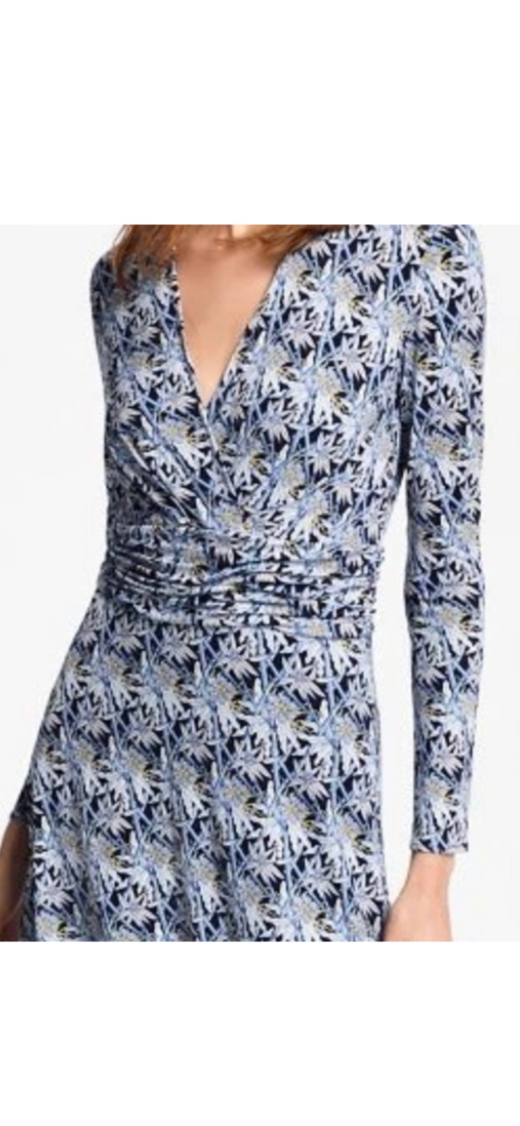 Brooks Brothers Bamboo Faux Wrap Dress size XS
