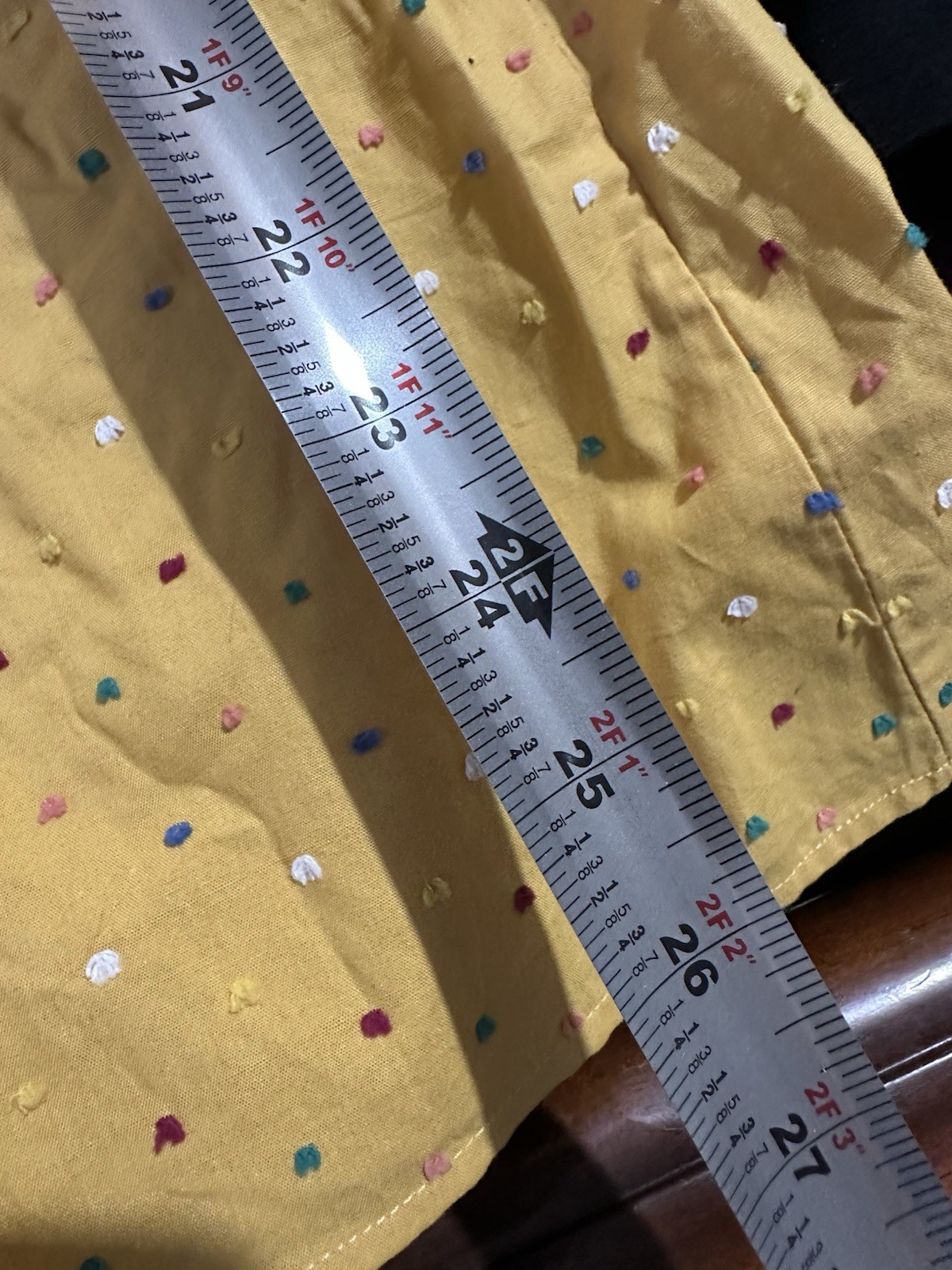 Mustard Yellow Polka Dot Sundress A-Line Cottagecore Indie Retro Mini Dress (M)