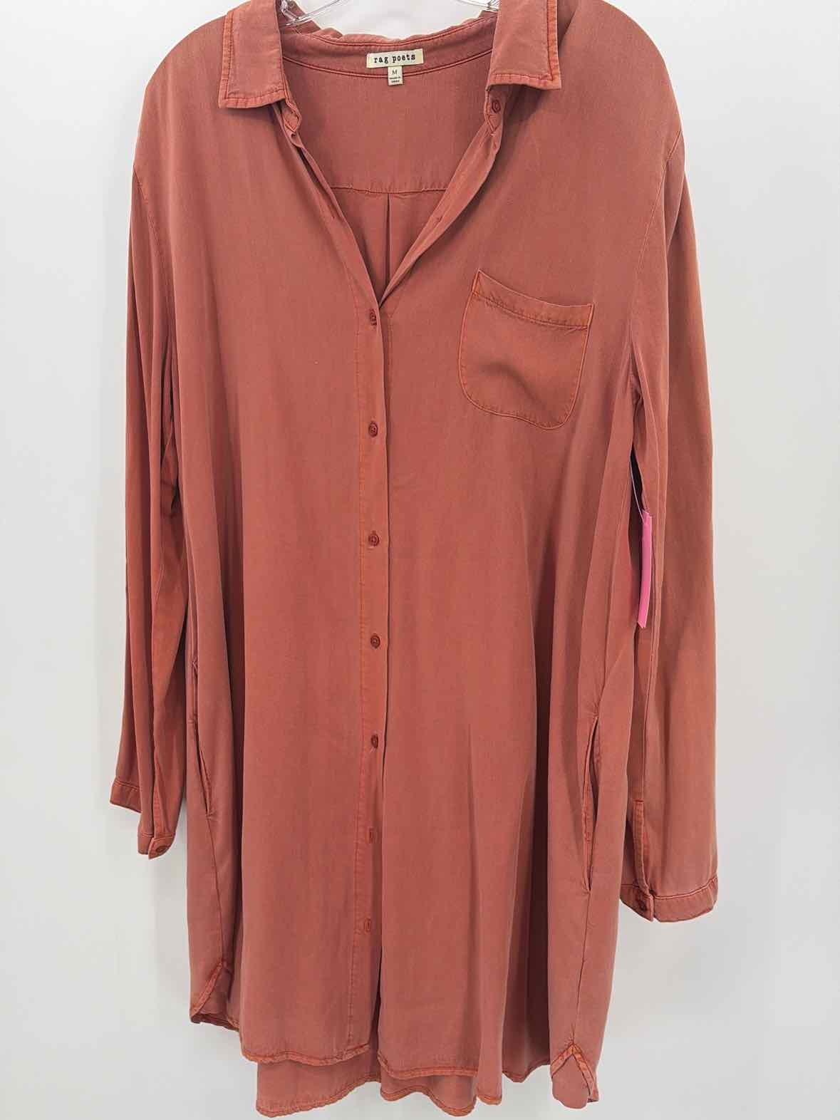 Pre-Owned Rag & Bone Brown Size Medium Short Long Sleeve Dress