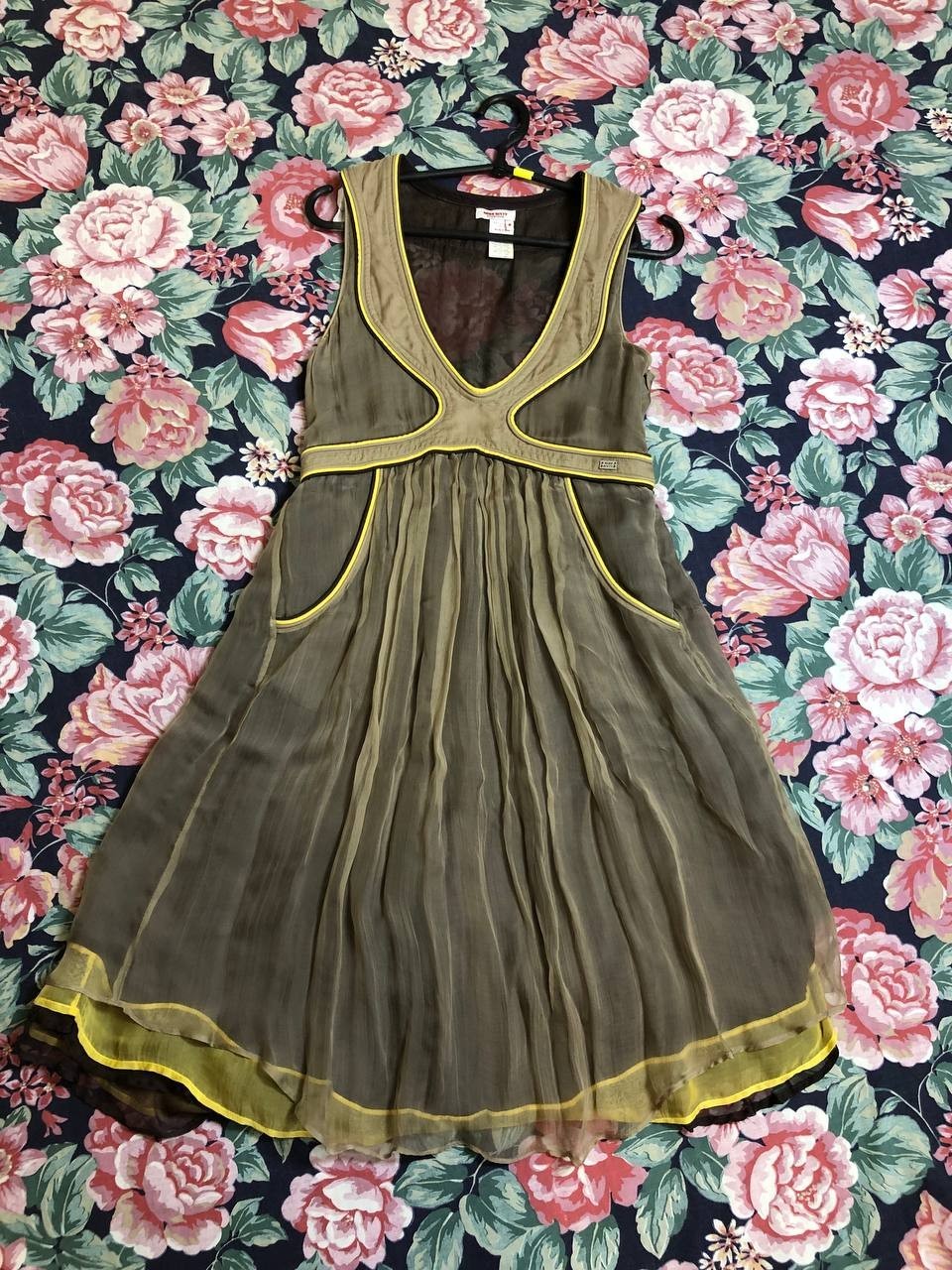 Womens Miss Sixty Shiny Coated Cotton Dress Size S