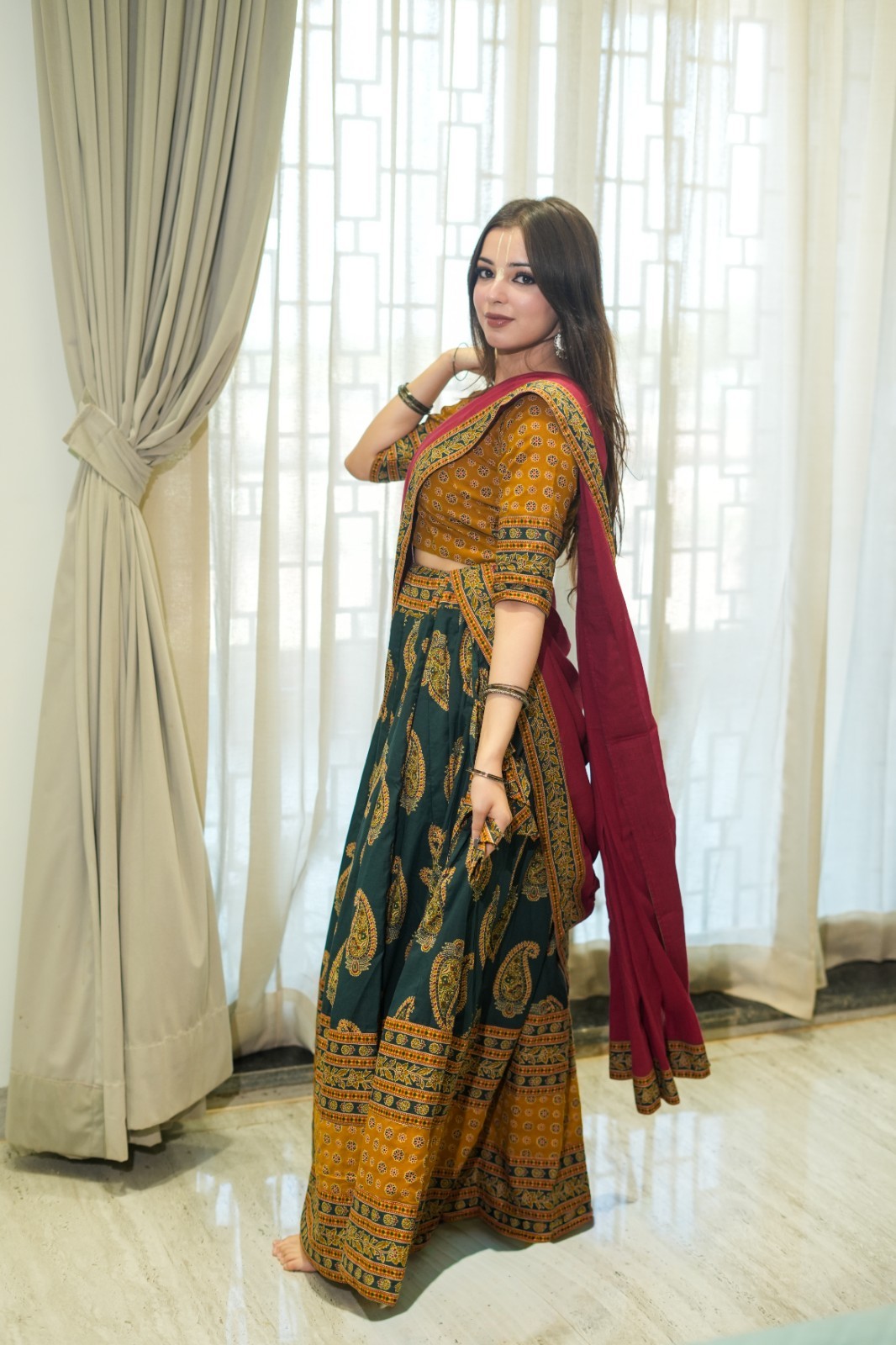 Gopi Dress Vrindavan skirt for temple