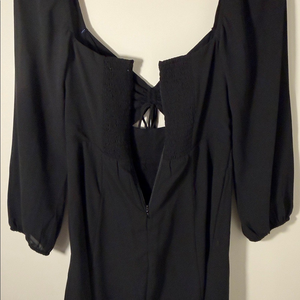 Abercrombie and Fitch Black Long Sleeve cinched top dress size XSP