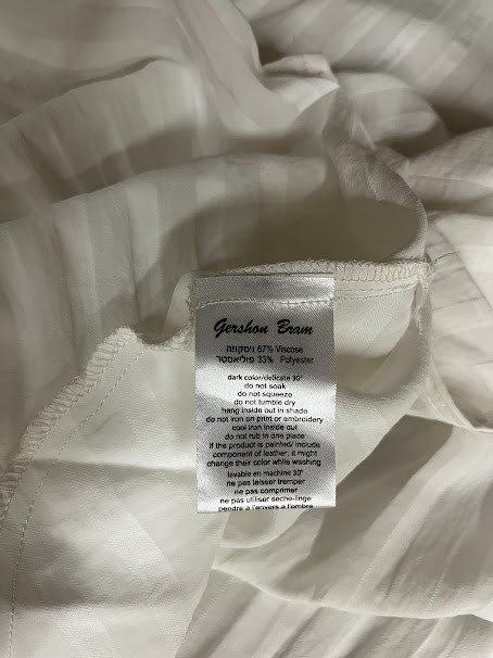 Gershon BRAM Rachine Midi Asymettrical Relaxd Shift Semi-Sheer Dress size XL NWT