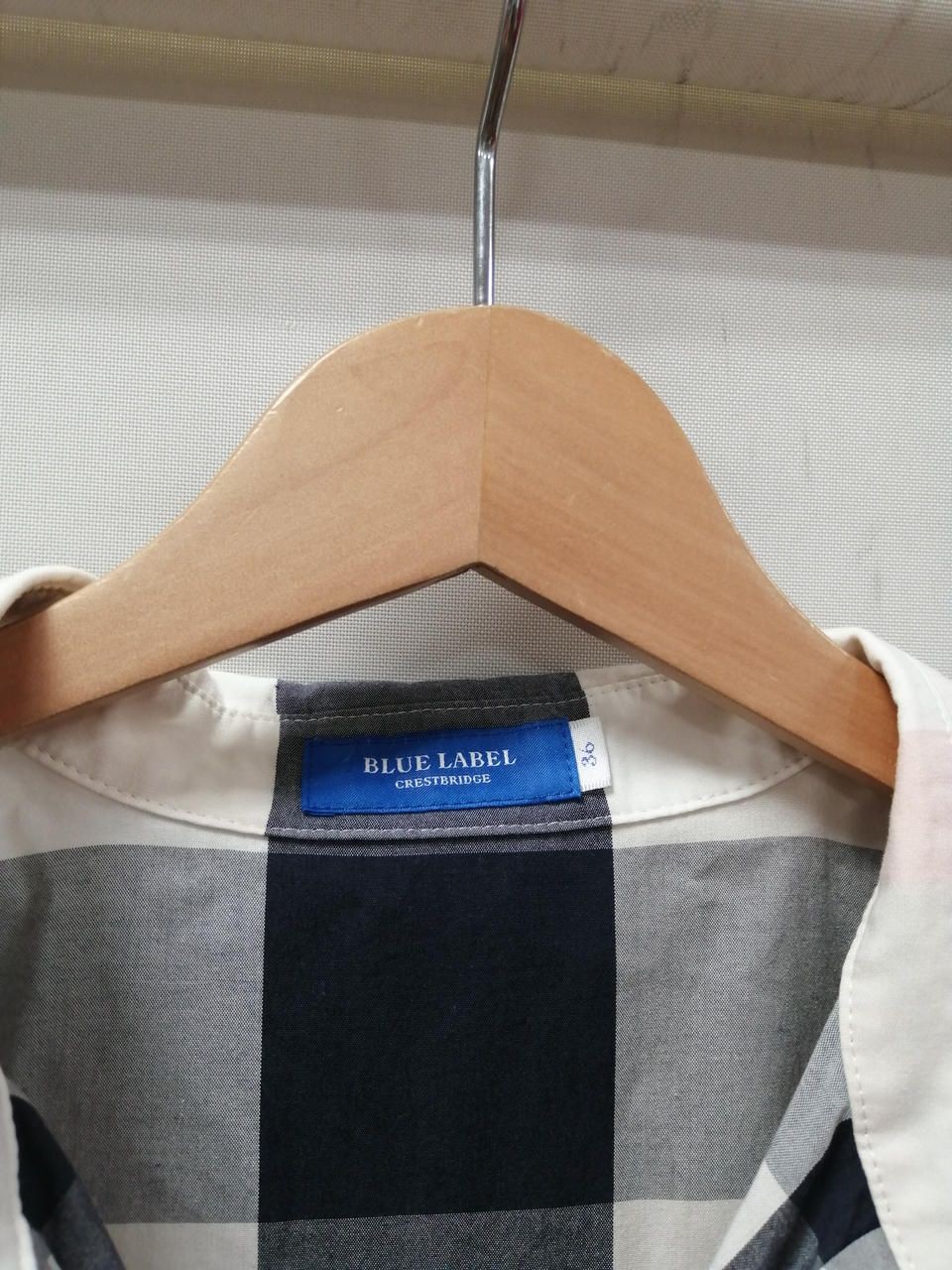 BLUE LABEL CRESTBRIDGE Check Dress WHT55J51-170-12 Used