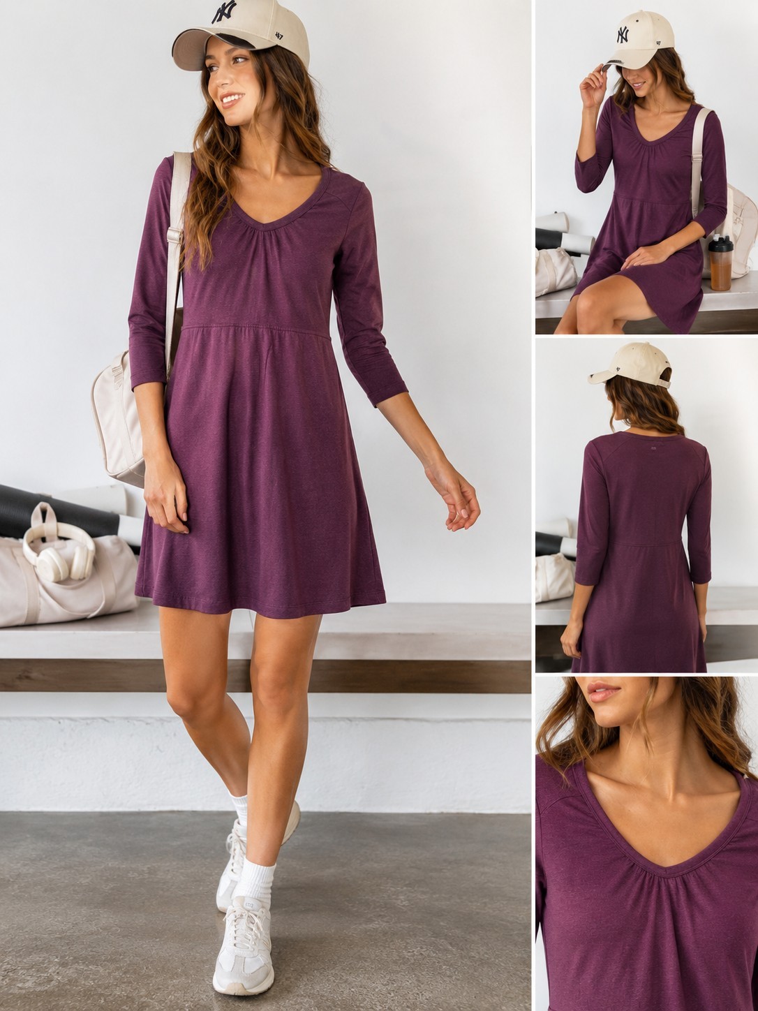 Eastern Mountain Sports Plum Wool Blend Casual Knit Dress Women’s…