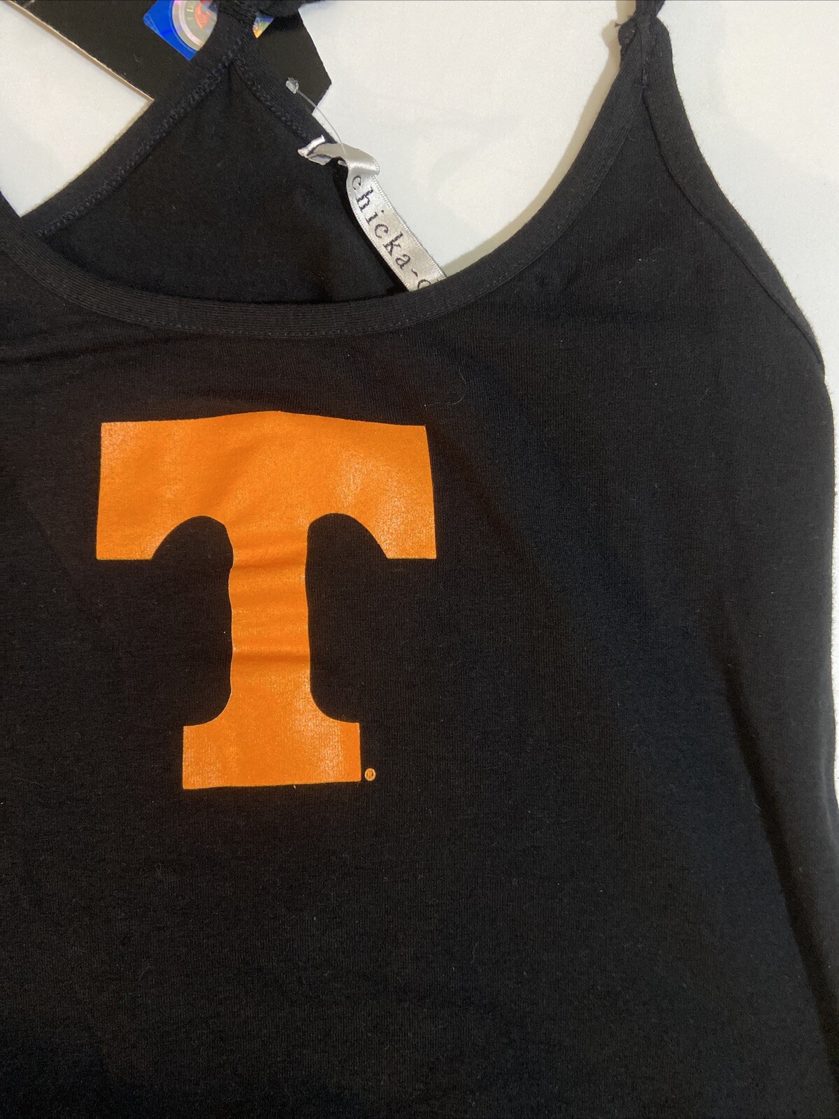 Chicka-D Mini Dress Juniors S Racerback Black Sleeveless NWT Tennessee Vols