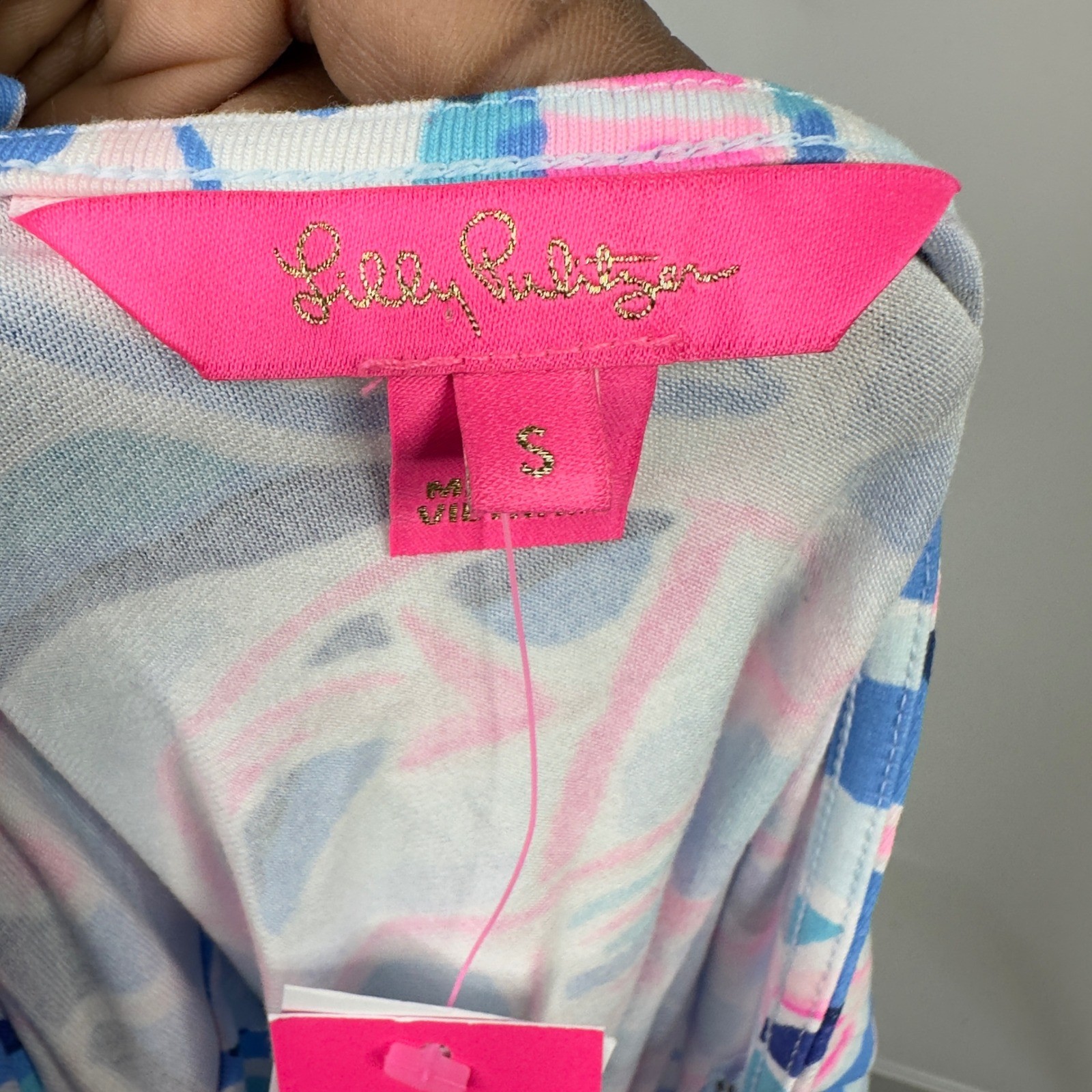 Lilly Pulitzer Parigi Maxi Dress Womens S Blue Pink Reel Nautical Tassel Coastal