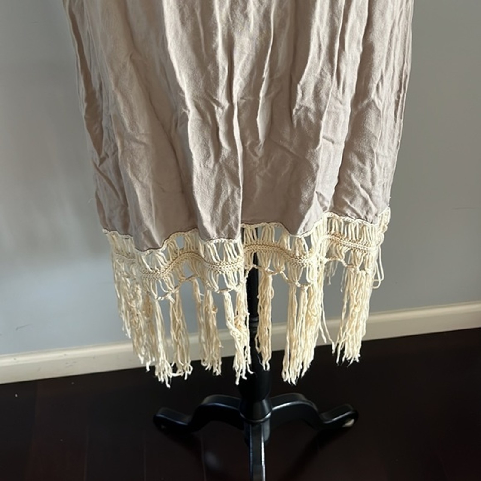 Umgee size L tan and cream sleeveless dress. Beach vibes bohemian lounge wear
