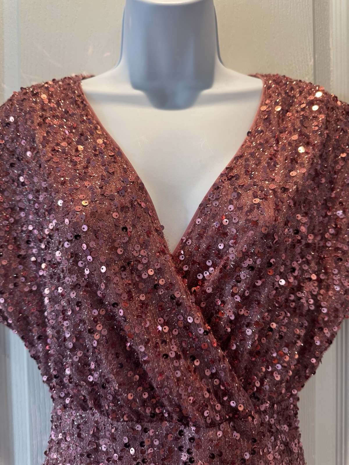 Pink Faeresty Sequence Gown Size M