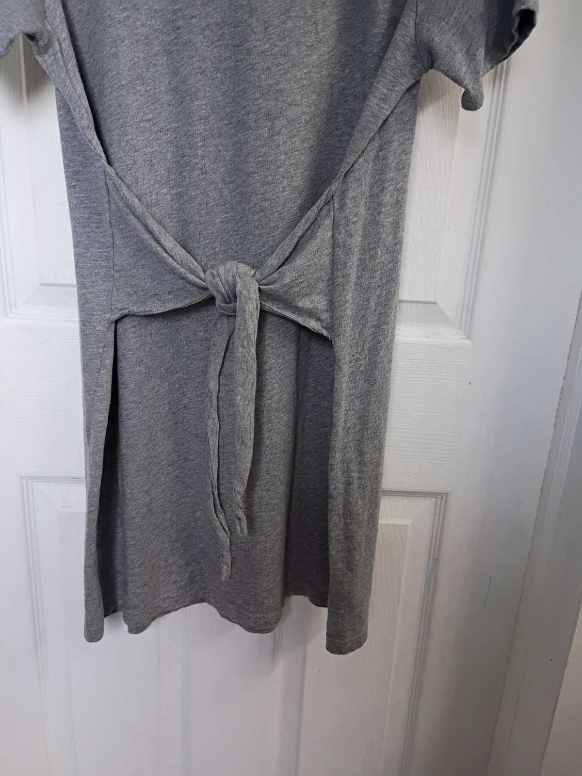 J crew front tie t-shirt dress medium