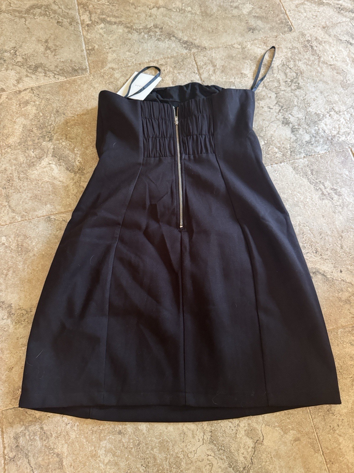 NEW DISSH Frances BLACK Strapless MINI DRESS US 6 EU 38 AU 10 Zip