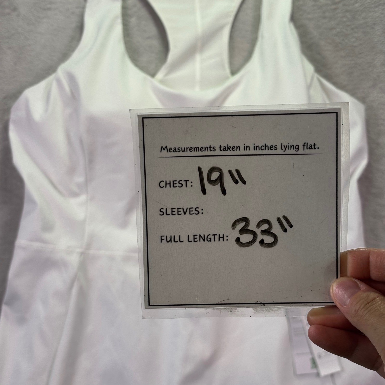 J.Crew Women Active Dress L White CloudStretch Racerback Built-in Shorts BP015