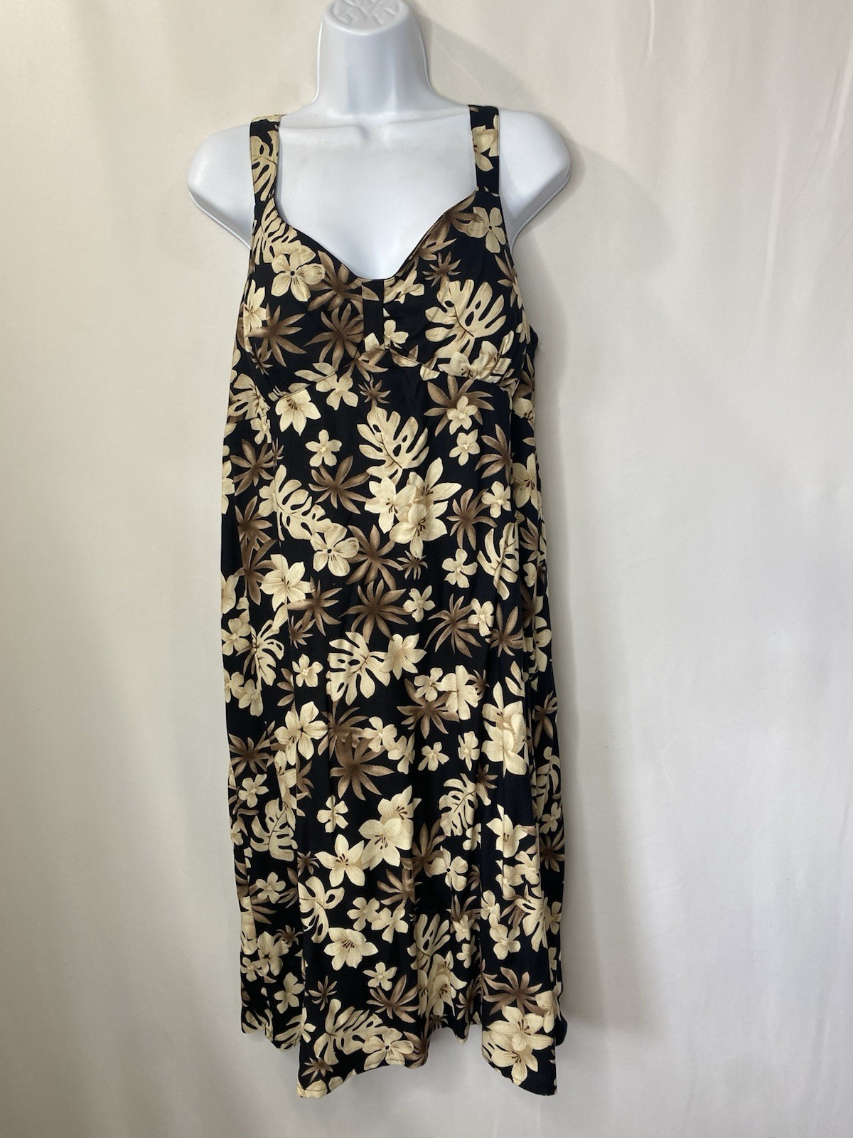 Vintage Karin Stevens Women’s Hawaiian Dress Size 16 Beach Vacation Cruise Wear