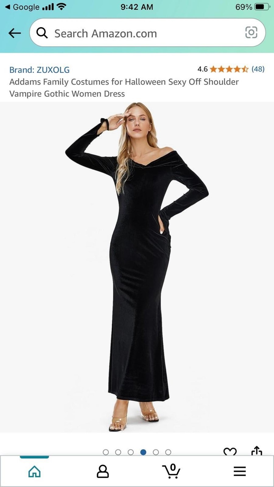 Halloween Sexy Off Shoulder Vampire Gothic Women Dress, 2XL