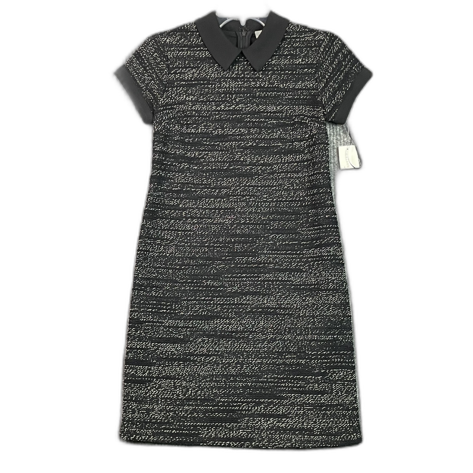 Maison Jules Above The Knee Shift Dress Womens 2XS Short Sleeve Back Zip Grunge
