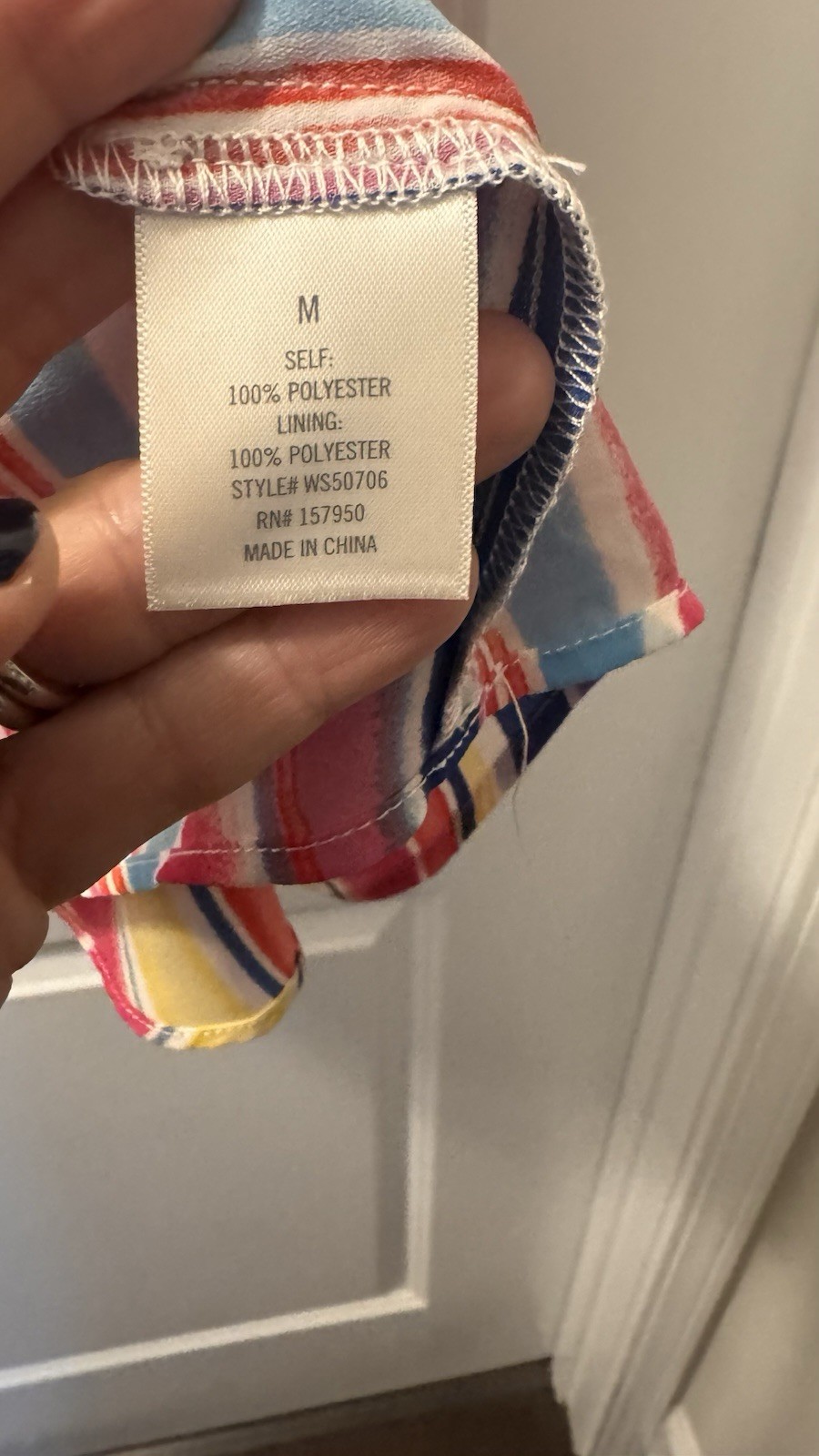 Rainbow Striped Dress Spaghetti Strap Size Medium NWT From Francesca’s Women’s