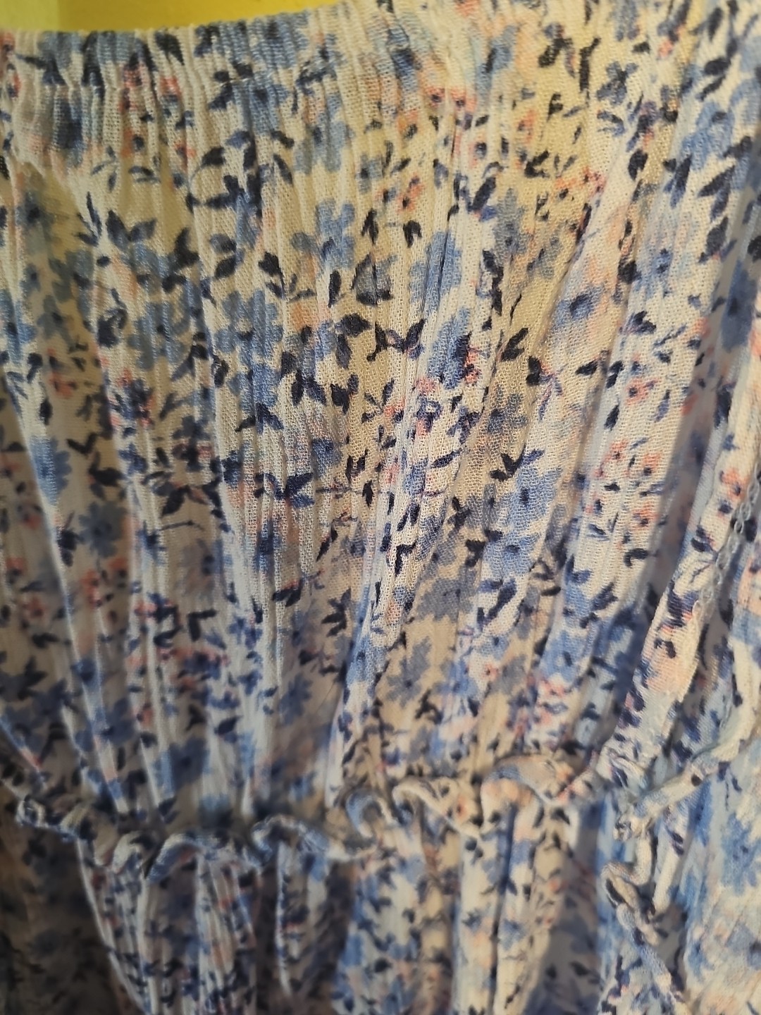 NWT Wildflower Junior Size Medium Floral Print Baby Doll Dress Spaghetti Straps